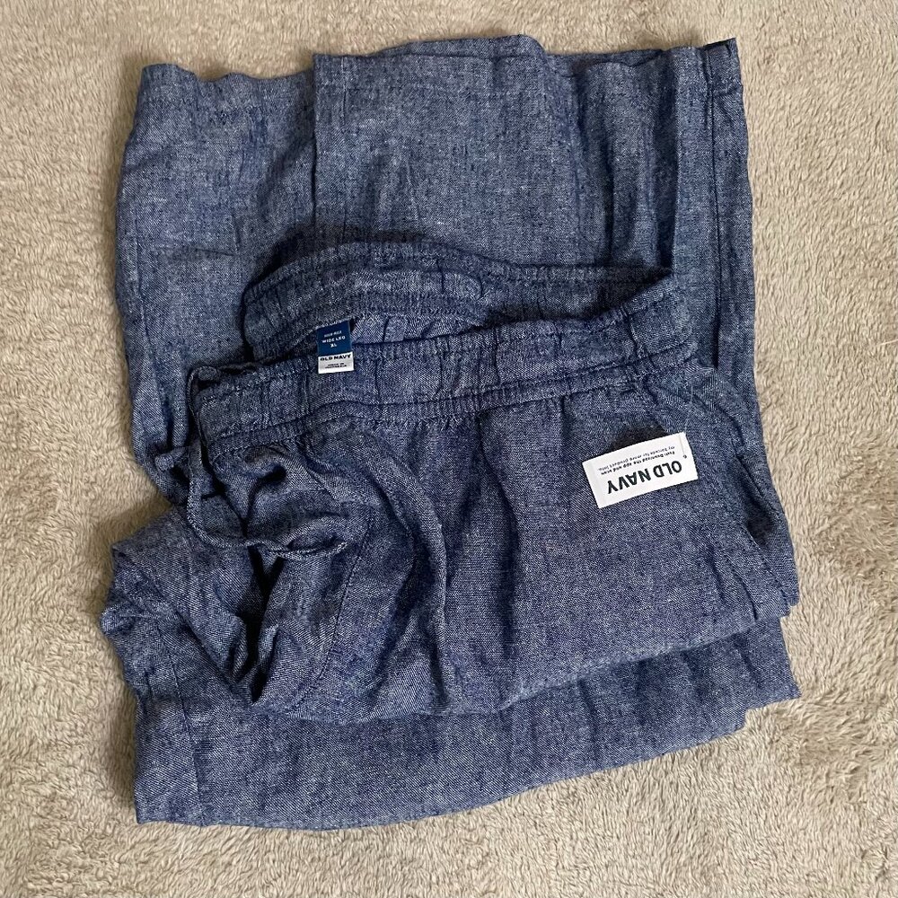 Old Navy Wide Leg Linen-Look Pants